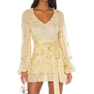 Loveshackfancy Rina dress in sunflower NWT